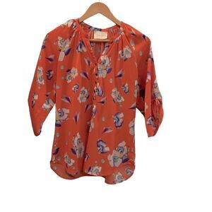 Yumi Kim Floral Long Sleeve Blouse Small